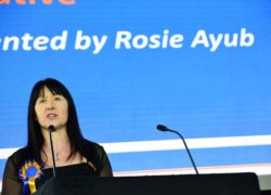 Rosie Ayub presents the Community, Social or Vocational Initiative award